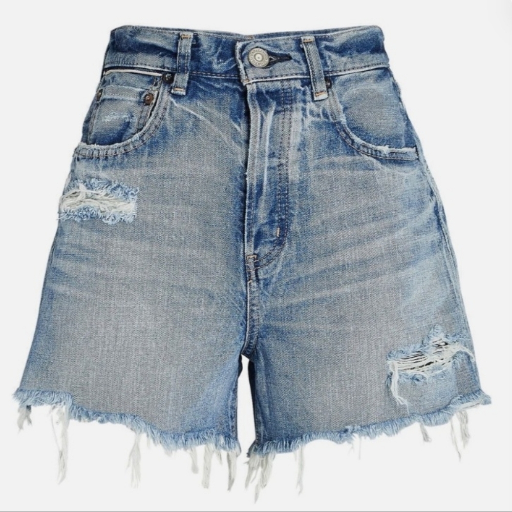 MOUSSY VINTAGE MV Pelion Cut-Off Denim Shorts